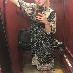 Vintage JSE Inc California semi-sheer dress